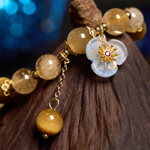 Tiger's Eye Flower Bracelet | Your Quiet Daily Anchor for Steady Focus – view 6
