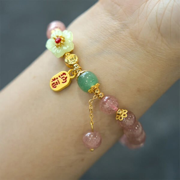 Strawberry Quartz Fu Charm – view 6