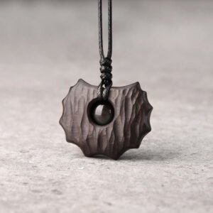 Quiet Strength, Worn Daily. Black Obsidian and Ebony Necklace