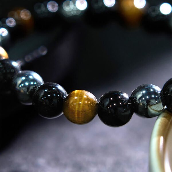 Quiet Strength, Worn Daily. Black Obsidian Bracelet – view 3