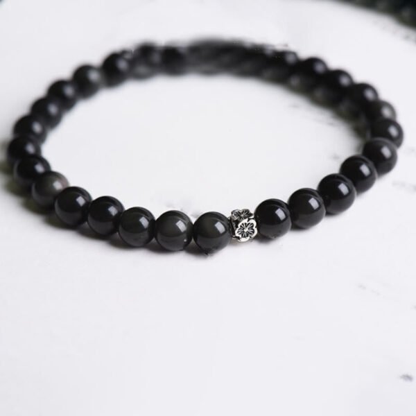 Twilight Calm with Black Obsidian Flower Bracelet – view 6
