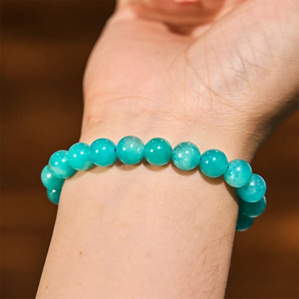 For When You Need Gentle Clarity — Amazonite Buddha Bracelet – view 7
