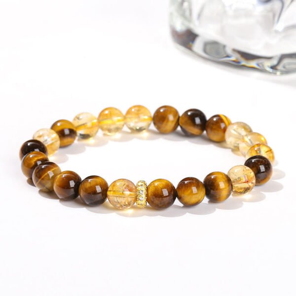 Tiger's Eye and Citrine Bracelet – view 4