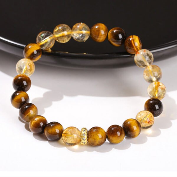 Tiger's Eye and Citrine Bracelet – view 6