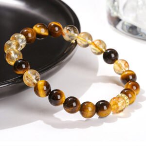 Tiger's Eye and Citrine Bracelet