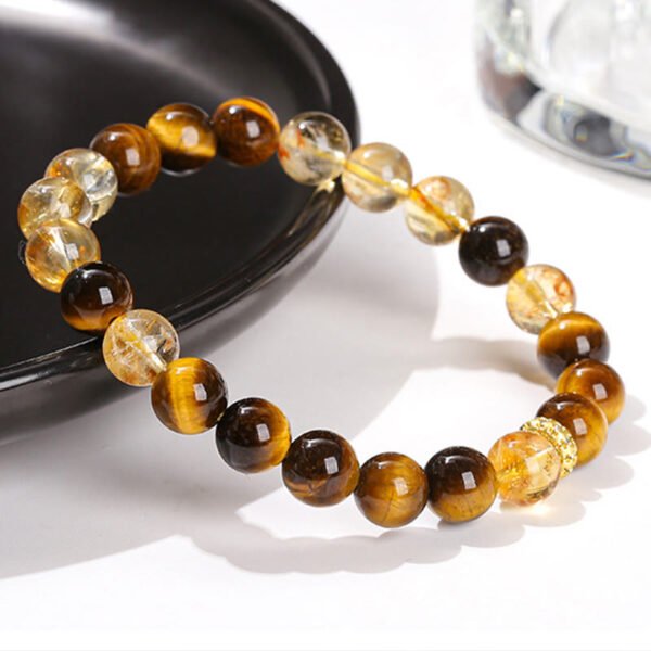 Tiger's Eye and Citrine Bracelet
