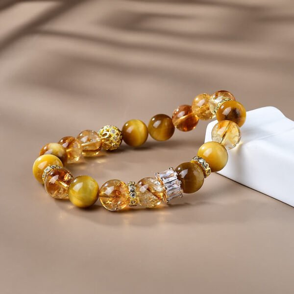 Along the Way — Tiger's Eye and Citrine Bracelet – view 2