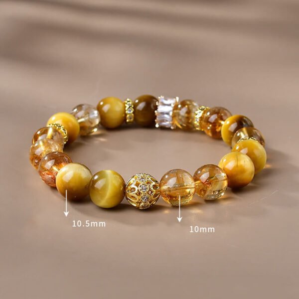Along the Way — Tiger's Eye and Citrine Bracelet – view 3