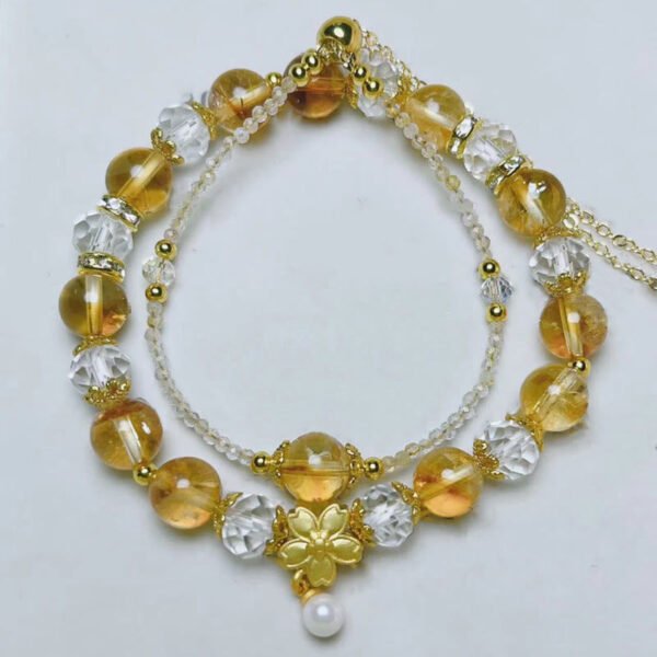 Morning Stillness with Citrine Flower Bracelet – view 4