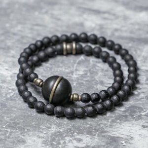 Agate and Ebony Bracelet | Your Quiet Daily Anchor for Gentle Presence