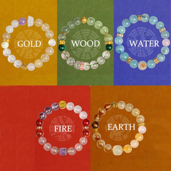 Green Phantom Quartz Five Elements Bracelet – view 5