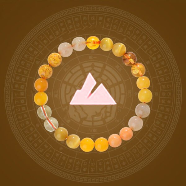 Twilight Calm with Yellow Agate Bracelet