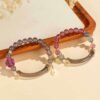 Rosy Soft Pink Strawberry Quartz and Labradorite Bracelet – view 4