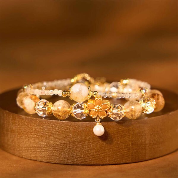 Morning Stillness with Citrine Flower Bracelet – view 3