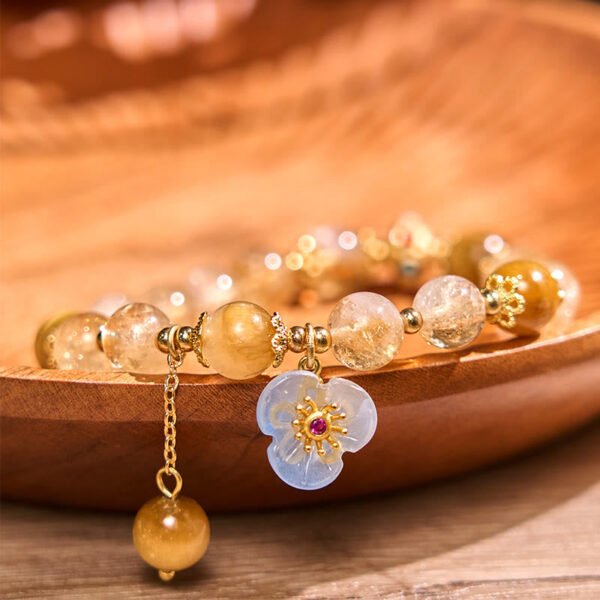 Tiger's Eye Flower Bracelet | Your Quiet Daily Anchor for Steady Focus – view 3