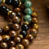 Steady Focus — Tiger's Eye Mala and Turquoise – view 5