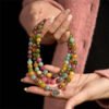 Warm Connection — Tourmaline Lotus Mala – view 5