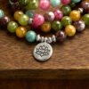 Warm Connection — Tourmaline Lotus Mala – view 7
