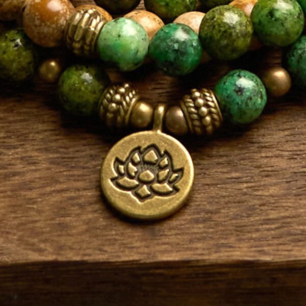 Through the Workday — Turquoise Lotus Bracelet – view 8
