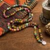 Warm Connection — Tourmaline Lotus Mala – view 4
