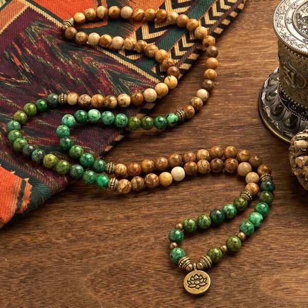 Through the Workday — Turquoise Lotus Bracelet – view 3