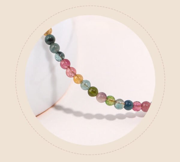 Warm Connection, Worn Daily. Tourmaline and Gold Plated Bracelet – view 4