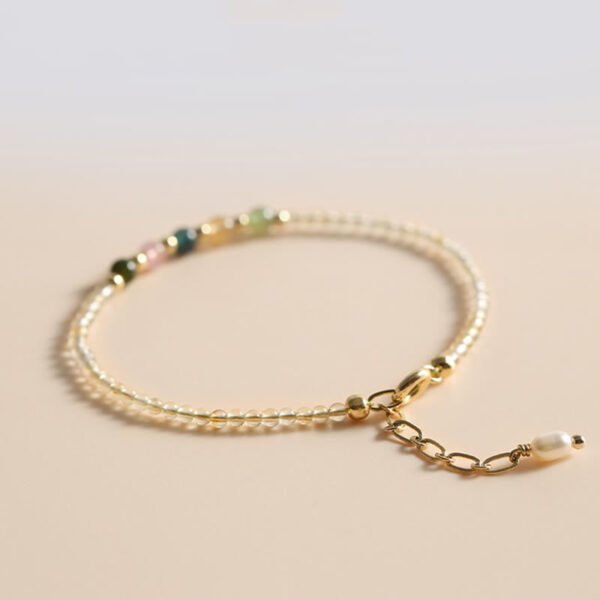 Warm Connection, Worn Daily. Tourmaline and Citrine Bracelet – view 7
