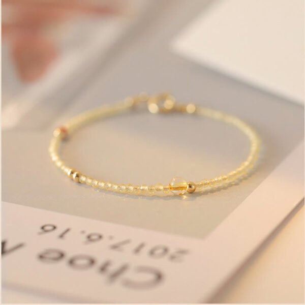 Thin Citrine Bracelet | Your Quiet Daily Anchor for Quiet Hope – view 5