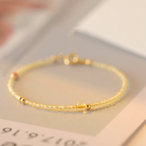 Thin Citrine Bracelet | Your Quiet Daily Anchor for Quiet Hope – view 3