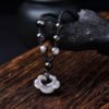 Silver Sheen Obsidian Cloud Pendant Necklace