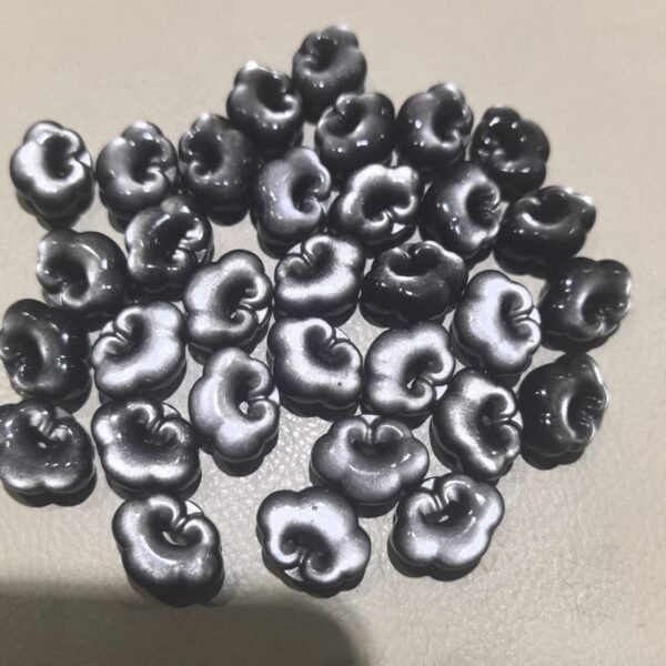 Silver Sheen Obsidian Cloud Pendant Necklace – view 3