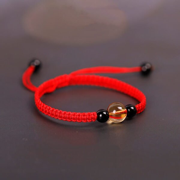 Twilight Calm with Black Obsidian and Citrine Bracelet – view 2