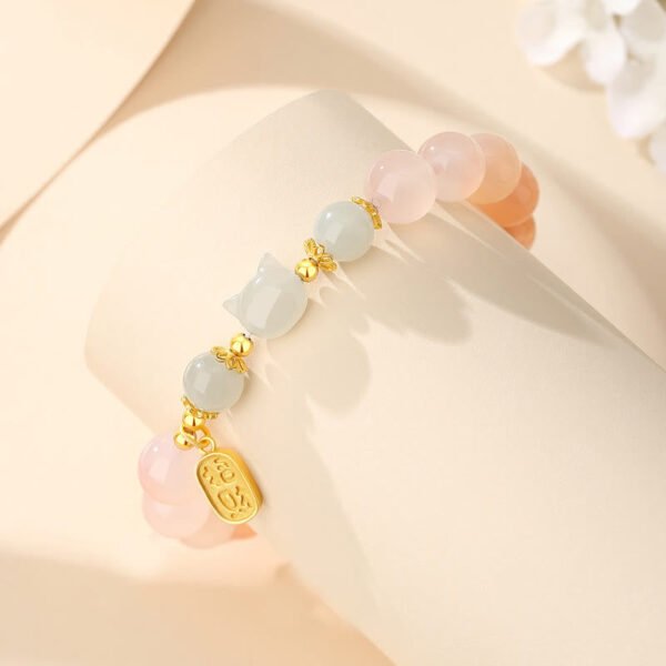 Twilight Calm with Silver Red Agate Bracelet – view 5