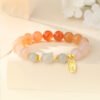 Twilight Calm with Silver Red Agate Bracelet – view 3