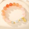 Twilight Calm with Silver Red Agate Bracelet – view 4