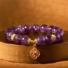 Quiet Calm, Worn Daily. Amethyst Clover Bracelet – view 6
