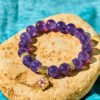 Quiet Calm, Worn Daily. Amethyst Clover Bracelet – view 4