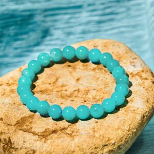 For When You Need Gentle Clarity — Amazonite Buddha Bracelet