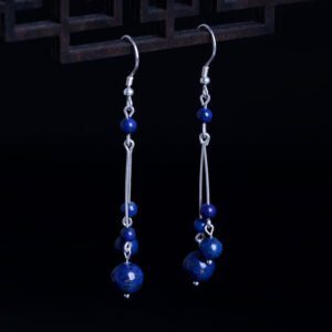 In Between Moments — Lapis Lazuli and Silver Earrings