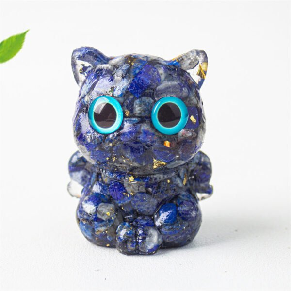 Quiet Pause with Black Obsidian Cat Charm – view 2