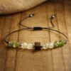 Tiger's Eye and Peridot Bracelet