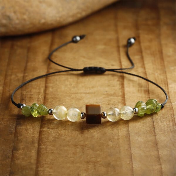 Tiger's Eye and Peridot Bracelet