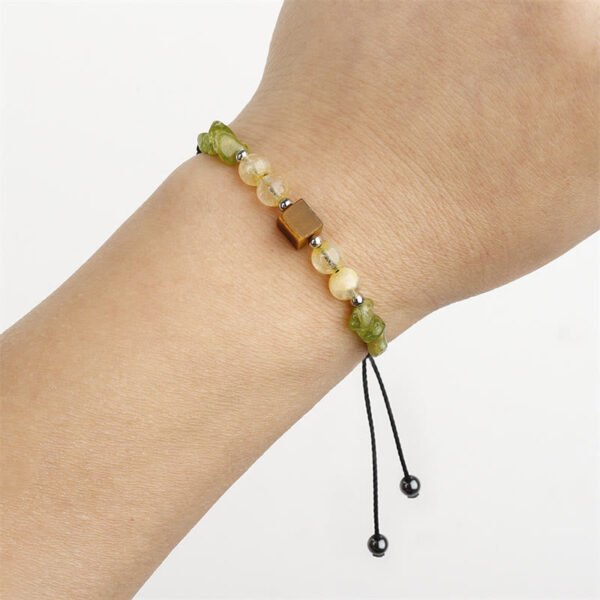 Tiger's Eye and Peridot Bracelet – view 2