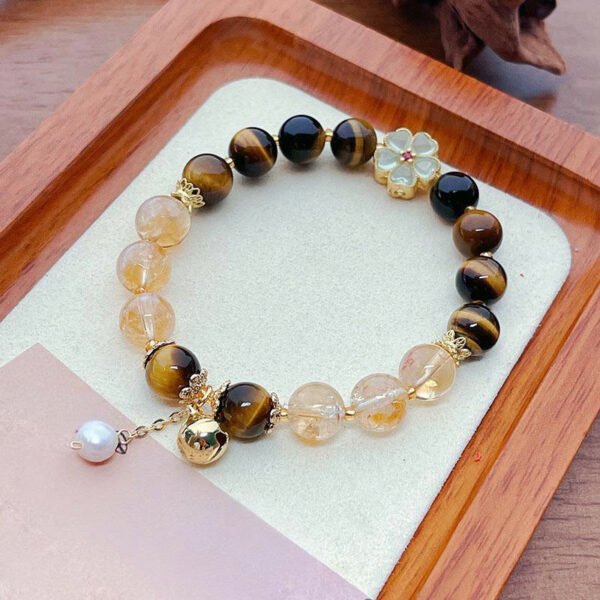 Steady Focus — Tiger's Eye Bell Bracelet – view 3