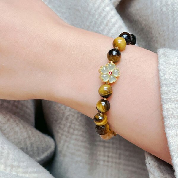 Steady Focus — Tiger's Eye Bell Bracelet – view 2