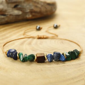 Tiger's Eye and Lapis Lazuli Bracelet