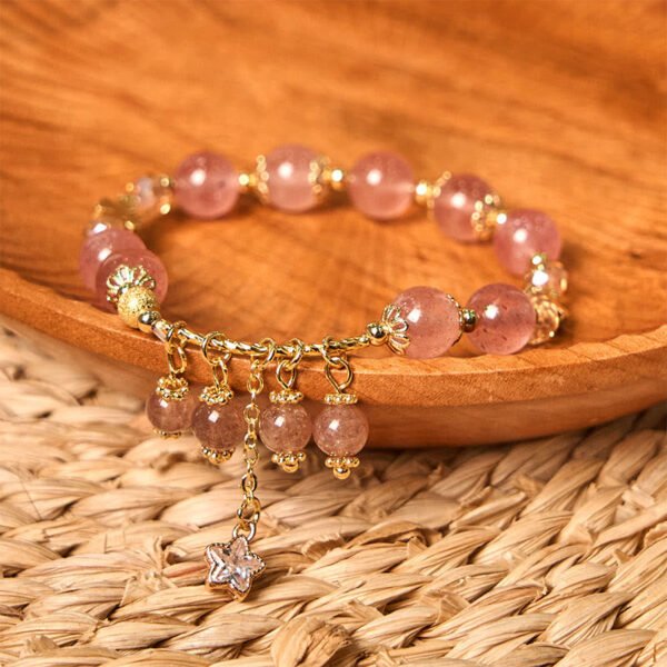 Strawberry Quartz Star Bracelet – view 4