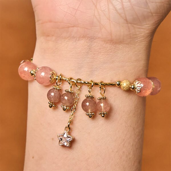 Strawberry Quartz Star Bracelet – view 5