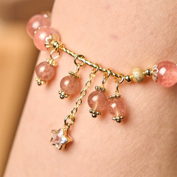Strawberry Quartz Star Bracelet – view 3