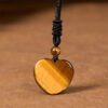 Tiger's Eye Heart Necklace | Your Quiet Daily Anchor for Steady Focus – view 7